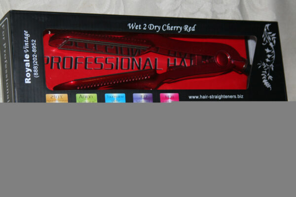 Royale Wet 2 Dry Cherry Red Hair Straighteners Professional Flat